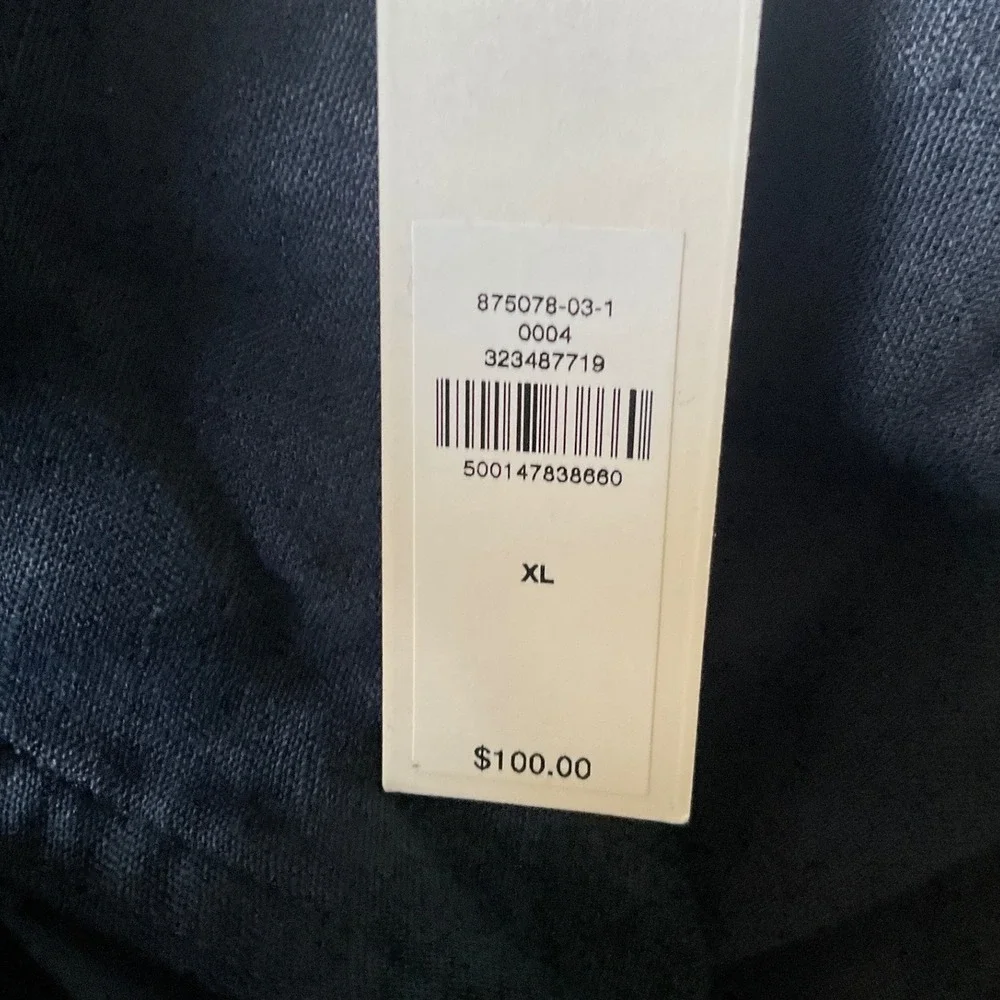 Banana Republic Linen Pants Navy Blue Size XL New With Tags